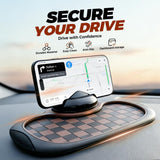 Mobile Phone Bracket Anti-Slip Mat, Multifunction Car Dashboard Mat with Temporary Parking Number, V1258-DP02-F-25