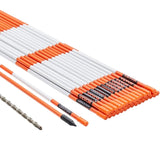 Driveway Markers, 30 PCS 121.5cm, 0.78cm Diameter, Orange Fiberglass Poles Snow Stakes with V952-CDBG48YCCS30QIESPV0