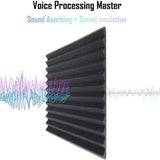 50 Pcs Sound Insulation Board Studio Foam,for Wall Board,for Home Studio,2.5X 30X 30cm V1366-AZ2-W-16289