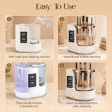 3 IN 1 Electric Makeup Brush Cleaner Machine with MakeupBrush Dryer - Auto Makeup Foundation, V1107-109-80765