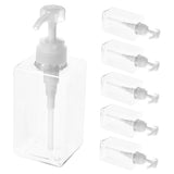 6-Pack Refillable Shower Dispenser Bottles for Soap, Lotion, Travel, Portable Bathroom Storage V1370-AZ4-14043