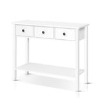 Artiss Console Table 3 Drawers 100CM White Chole FURNI-P-HS-3D1S-WH