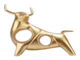 Golden Bull Sculpture Resin Hollow Lucky FengShui Bull Statue Crafts Figurine for Office Home V1294-YM0521-3115220151111