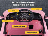 Ride On Car Licensed Audi R8 12V Electric Car for Kids Battery Pink RCAR-R8-S-PK