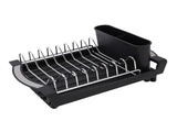 Expandable Dish Rack Stainless Steel Drying Drainer with Drainboard Removable Cutlery Holder for V1294-YM0901-3118250075111