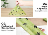 Eco-Friendly Pet Waste Bag Set with Bone-Shaped Carrier Hook and D-Ring Clip Thick Leak-Proof Poop V1341-ZY-ETZDYDQ5-E