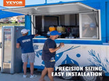 Concession Window for Food Truck, 1220x915 mm Aluminum Alloy Service Window, Up to 85 Degrees V952-SCFWCK4836YCMH67OV0