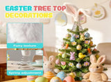 Easter Tree Topper Bunny Ears, Plh Metal Rabbit Ornament, Cute Bendable Spring Holiday Tree V1258-DP02-F-431