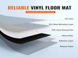 Self Adhesive Vinyl Floor Tiles 36 x 6 inch, 36 Tiles 2.5mm Thick Peel & Stick, Light Gray Wood V952-ZZYXJDDQHMW3V79TYV0