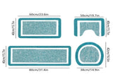 PALIFEUR Bathroom Rugs Sets, Non-Slip Bath Mat Set 4 Piece, Soft Comfortable Washable Bathroom Mat V1189-LWWAL-20260325-01012