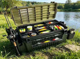Double-layer multi-function outdoor storage fishing box, can be used as a stool, convenient storage V1106-HEYJ-004