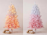 Christabelle 1.8m 6ft Pink Ombre Christmas Tree Pre Lit Warm White LED Foliage Artificial Indoo 112_WFLPO6