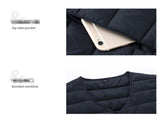 S Navy Blue Men's Lightweight Quilted Puffer Vest - Ideal Sleeveless Jacket for Winter Layering V888-ELOSUNG33576