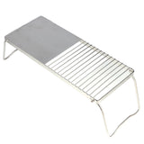 Grill Stand Multifunctional Folding Stainless Steel Outdoor Kitchen Stand for BBQ Grilling Camping V1294-YM0523-3111220000411