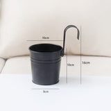 4Pack Balcony Planters Railing, Colorful Railing Planter Plant Pots with Drainage Holes V1192-AZ-W-35245