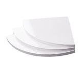 White Wood Corner Floating Shelves Wall Decor Set 3PCS for Home Office Storage and Display V1369-AZ3-W-24972