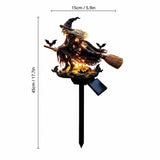 Halloween Witch Cauldron Garden Light, Solar Powered Halloween Projector Outdoor Decoration with V1369-AZ3-W-17949