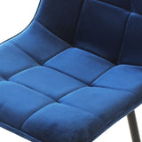 Levede 4x Dining Chairs Kitchen Velvet Blue CH1057-FL-4-BLX2