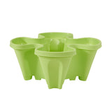 Green 3-Tier Stackable Strawberry & Vegetable Planter with Mobile Wheel Tray - Space-Saving Vertical V888-ELOSUNG42020