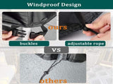 Garden Furniture Cover 115x190cm Waterproof Outdoor Furniture Protector for Garden Chairs Black V1258-DP02-BOL-559