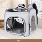 Pet Backpack Portable Transparent Foldable Comfort Design Hands-Free Travel for Cats Small V1232-CWTQBB002