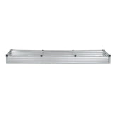 Metal Raised Garden Bed, 12 x 4 x 1 ft Outdoor Galvanized Box, with Open Bottom, Large V952-JSFXZZCZFXDXNWRELV0