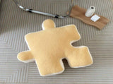 Plush Throw Pillow Ultra Soft Cushion Puzzle Special Shaped for Sofa Bed Window Home Decor Yellow V1294-YM0512-3117220278813