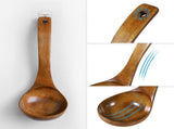SKISUNO 1Set Soup Ladle Deep Soup Ladle Bamboo Material for Cooking and Serving Food 3.5 x 11 Inch V1189-WXFWAL-20260326-02419