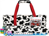 Mahjong Game Set, 166 Blue Tiles , 4 All-in-One Color Rack/Pushers & Drawstring Bag, Complete V1107-133-92916