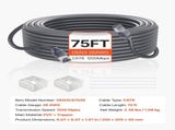 Starlink Gen 3 Cable,22.86 m, 26 AWG Copper Core, Durable Extension Cable for Standard Generation 3, V952-XLYZDLGEN326BSZ9S001V9