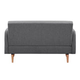 Picasso 2 Seater Fabric Sofa Lounge Couch Dark Grey V315-VOL-PICA-02