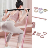 5 Resistance Bands Set for Pilates, Home Fitness, Stretching & Strength Training Adjustable V1369-AZ3-W-15063