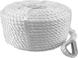 Solid Braid Nylon Anchor Rope Line Boat with Stainless Steel Thimble & Shackle V1259-DP01-A-1291