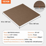 VEVOR Carpet Tiles Peel and Stick, Squares Self Adhesive Carpet Floor Tile, Soft Padded Carpet V952-ZZFKDT1818SZ9DKX7V0