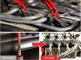 8Pcs 2500&deg Degree Spark Plug Wire Boots Heat Shield Protector Sleeve Cover Compatible with SBC BBC V1258-DP02-WO-284