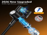 Cordless Vacuum Cleaner, 55Kpa/55Mins Vacuum Cleaners for Home. Self-Standing Stick Vacuum with V1313-AU-H28B-1