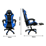 Spire Zinc Adjustable Gaming/Office Chair - Blue and Black 813F
