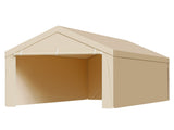 Carport Replacement Canopy, 6 x 3 m Potable Garage Tent Top Tarp with Sidewalls, UV-Resistant & V952-CKPB10X20FTMK3PDN001V0