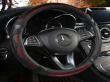 Car Steering Wheel Cover - 3D Honeycomb Breathable Mesh - Anti-Slip Sweat-Absorbent Grip for V888-ELOSUNG54999-3