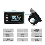 Electric Bike LCD Display Meter Dashboard Display Panel 24V 36V 48V 52V 60V for Electric Scooter V1369-AZ3-W-11982