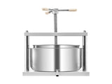 3.17 Gal/12L Fruit Wine Press, 2 Stainless Steel Barrels, Manual Juice Maker, Cider Apple Grape V952-GJYZJTMBXG126ECPKV0
