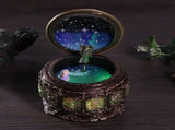 Vintage Music Box with 12 Constellations Rotating Goddess Twinkling LED Light V1294-YM0901-JY20436-07