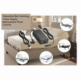 2X Adjustable Bed Base Power Supply Adapter,Electric Bed Power Supply Replacement Power Cord Kit US V1192-AZ-W-23097