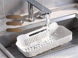 Wall Storage Basket Space Saving Rectangular Plastic Wall Mounted Basket Organizer for Bathroom V1294-YM0901-3112240007811