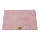 Pink XXL size Pet Dog Bed Mat - Plush Short Fur Cover with Wave Foam Padding - Washable Removable V888-ELOSUNG50494