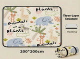 Mini Zoo Extra Large 200x200cm Waterproof Picnic Mat - Portable Thickened Oxford Cloth Outdoor V888-ELOSUNG46485