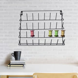 Iron Thread Holder Wall Mounted Sturdy Household Braiding Rack for Sewing Storage V1366-AZ2-W-12079