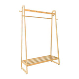 Wood 160x100cm Clothes Rack Slim Stylish Space Saving V63-840831