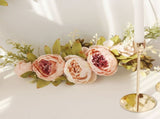 Simulation Peony Wreath Home Door Decorations Wall Hanging Artificial Peony Wreath Wedding Courtyard V1294-YM0523-220118XU03-5