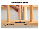 Artiss Wooden Art Drying & Canvas Storage Rack with Caster Wheels for Studio,Galleries,Classroom ASR-ADJ-6H-LW